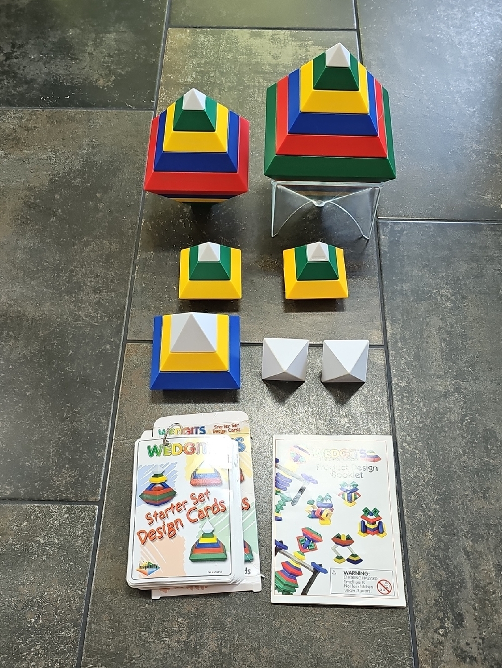 Wedgits Starter Kit PLUS. Geometric Stacking Pyramid Set